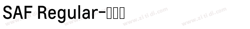 SAF Regular字体转换